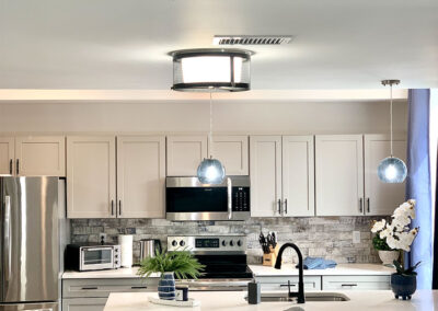 Kitchen staged