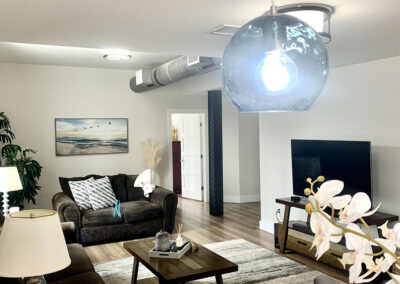 Living room staged